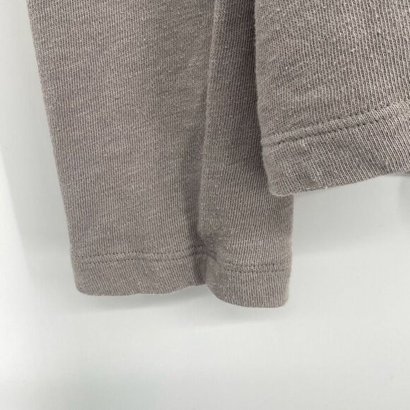 James Perse Women's French Terry‎ Long Sleeve Drawstring Hoodie Taupe Large - Picture 4 of 14